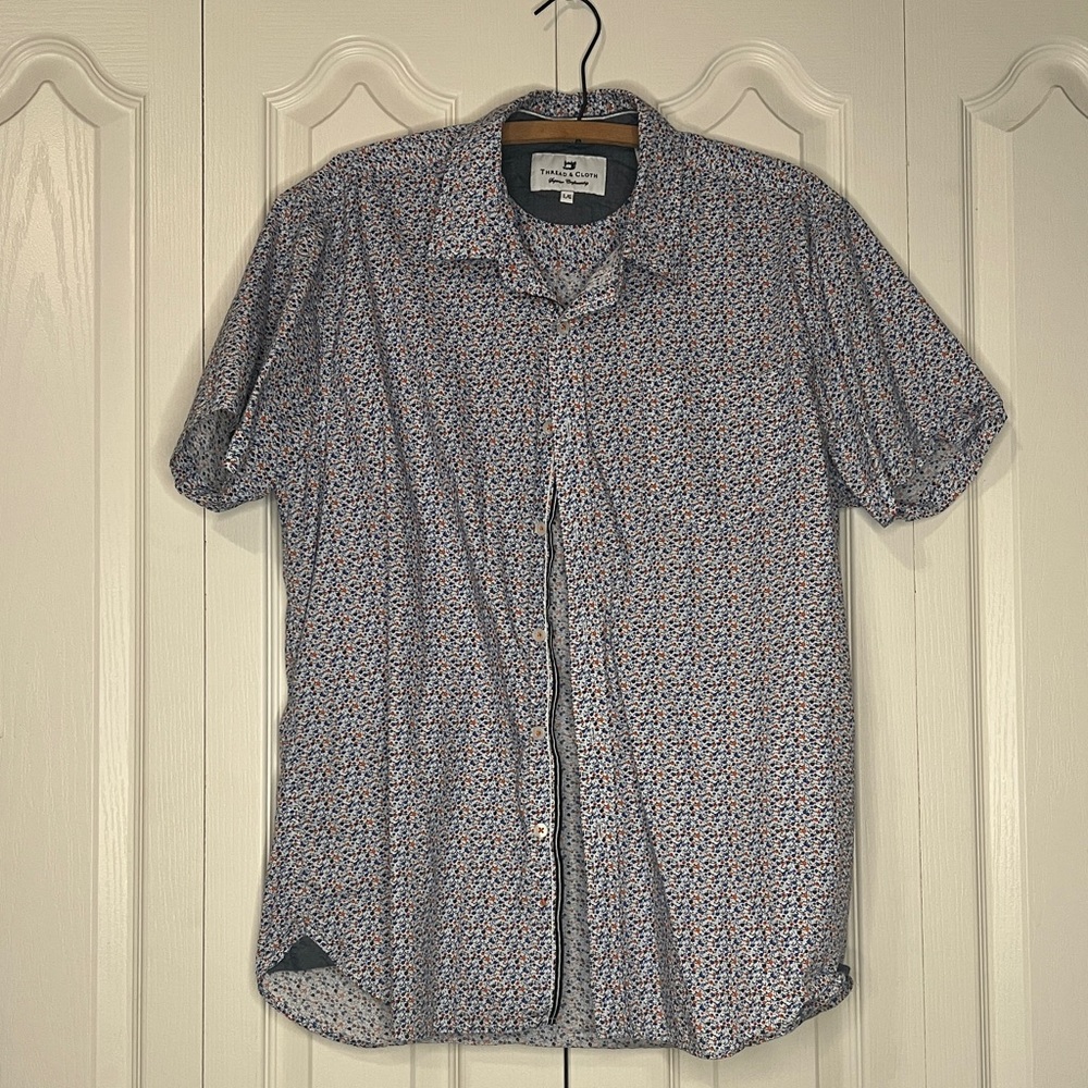 Floral Print Pattern Button Shirt